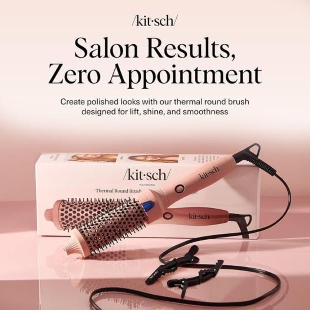 Kitsch Thermal Round Brush Heated Blowout Brush NWT FRIZZ-FREE